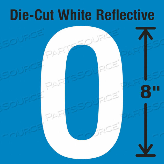 OEM#: DWR-SINGLE-8-ODIE-CUT СВЕТООТРАЖАЮЩАЯ НАКЛЕЙКА С БУКВОЙ O от Strance, Inc.