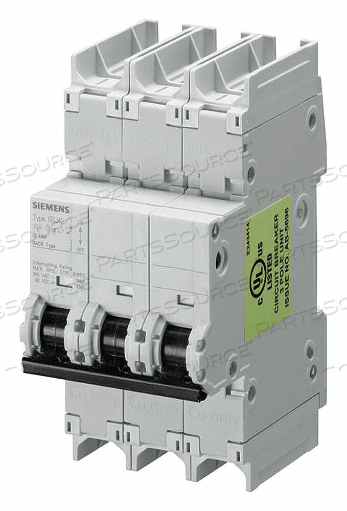 OEM#: 5SJ43187HG41IEC МИНИ-АВТОМАТИЧЕСКИЙ ВЫКЛЮЧАТЕЛЬ 15A 3P 240V от Siemens