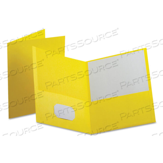 OEM#: 57579EELEATHERETTE ПОРТФЕЛЬ С ДВУМЯ КАРМАНАМИ, 8,5 X 11, ЖЕЛТЫЙ/ЖЕЛТЫЙ, 10 ШТ./УПАКОВКА от Oxford