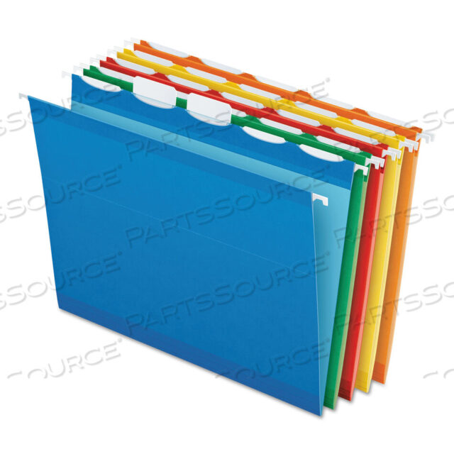 OEM#: 42592ЦВЕТНЫЕ УСИЛЕННЫЕ ПОДВЕСНЫЕ ПАПКИ READY-TAB, ФОРМАТ LETTER, ВЫРЕЗНЫЕ ЯРЛЫКИ ШИРИНОЙ 1/5, РАЗНЫЕ ЦВЕТА, 25 ШТ./КОРОБКА от Esselte Pendaflex Corp.