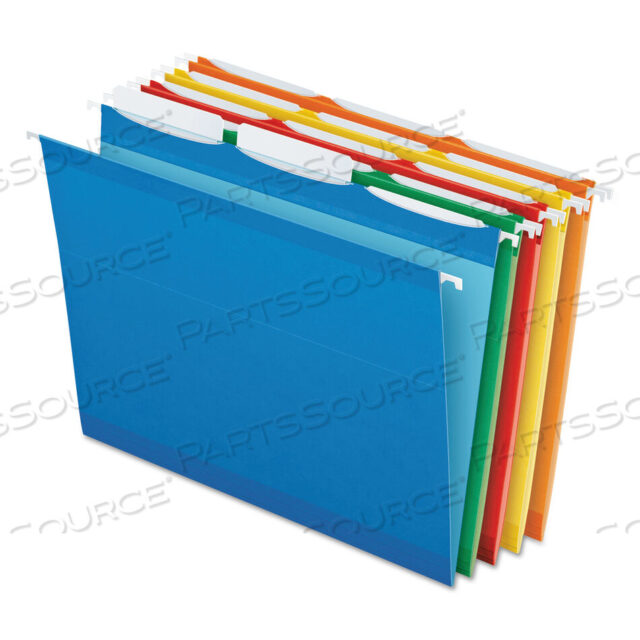 OEM#: 42621ЦВЕТНЫЕ УСИЛЕННЫЕ ПОДВЕСНЫЕ ПАПКИ READY-TAB, ФОРМАТ LETTER, ЯРЛЫКИ ШИРИНОЙ 1/3, РАЗНЫЕ ЦВЕТА, 25 ШТ./КОРОБКА от Esselte Pendaflex Corp.