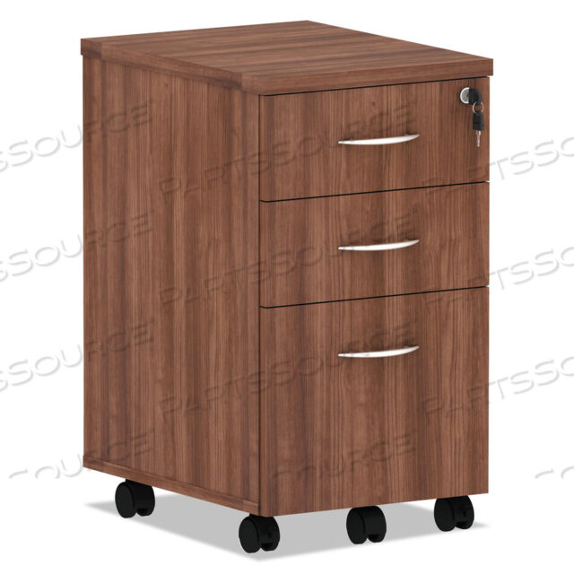 OEM#: VA572816WAALERA VALENCIA SERIES МОБИЛЬНАЯ ПИСЬМЕННАЯ СТОЙКА, ЛЕВАЯ/ПРАВАЯ, 3 ЯЩИКА: КОРОБКА/КОРОБКА/ФАЙЛ, LEGAL/LETTER, ОРЕХ, 15,88 X 20,5 X 28,38 от Alera