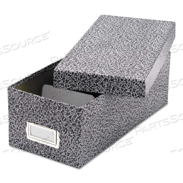 OEM#: 40588 УСИЛЕННАЯ КАРТОЧНАЯ ПАПА, СЪЕМНАЯ КРЫШКА, ВМЕЩАЕТ 1200 КАРТ 3 X 5, 5,13 X 11 X 3,63, ЧЕРНО-БЕЛАЯ от Oxford