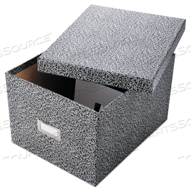 OEM#: 40591 УСИЛЕННАЯ КАРТОЧНАЯ ПАПА, СЪЕМНАЯ КРЫШКА, ВМЕЩАЕТ 1200 КАРТ 6 X 9, 9 X 11 X 6,75, ЧЕРНО-БЕЛАЯ от Oxford