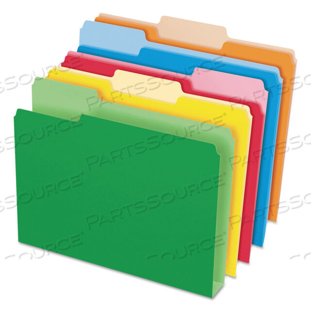 OEM#: 54460EEДВОЙНЫЕ ПАПКИ-КОРОБКИ, С ЯРЛЫКАМИ ШИРИНОЙ 1/3: АССОРТИ, ФОРМАТ LETTER, РАЗНЫЕ ЦВЕТА, 50 ШТ./УПАКОВКА от Esselte Pendaflex Corp.