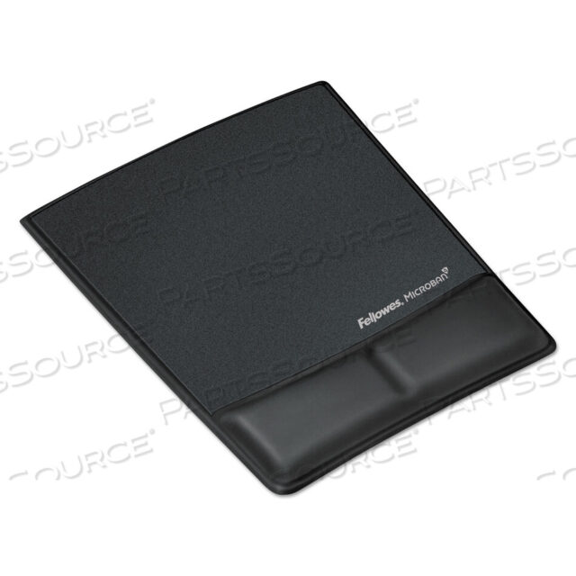 OEM#: 9180901ERGONOMIC MEMORY FOAM WRIST REST WITH ATTACHED MOUSE PAD, 8.25 X 9.87, BLACK by Fellowes