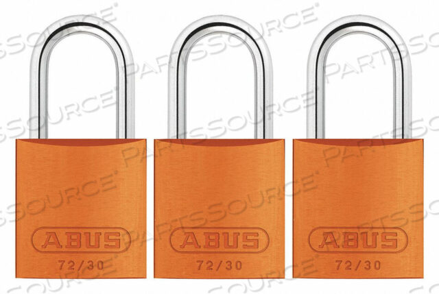 OEM#: 72/30 KA X 3J5197 БЛОКИРОВОЧНЫЙ НАВЕСНОЙ ЗАМОК KA ОРАНЖЕВЫЙ 2-17/32 H PK3 от Abus