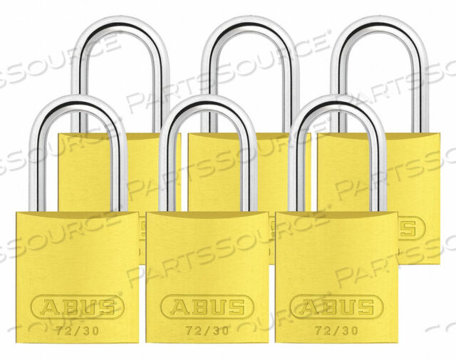 OEM#: 72/30 KA X 6J5198 БЛОКИРОВОЧНЫЙ НАВЕСНОЙ ЗАМОК KA ЖЕЛТЫЙ 2-17/32 H PK6 от Abus