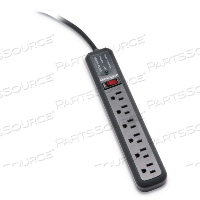 OEM#: K38215NAGUARDIAN SURGE PROTECTOR, 6 РОЗЕТОК ПЕРЕМЕННОГО ТОКА, 15-ФУТОВЫЙ ШНУР, 540 ДЖ, СЕРЫЙ от Kensington Computer Products