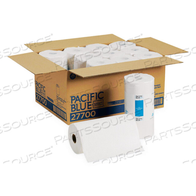 OEM#: 27700PACIFIC BLUE SELECT ДВУХСЛОЙНЫЕ ПЕРФОРИРОВАННЫЕ БУМАЖНЫЕ КУХОННЫЕ ПОЛОТЕНЦА В РУЛОНЕ, 2-СЛОЙНЫЕ, 11 X 8.8, БЕЛЫЕ, 250/РУЛОН, 12 РУЛОНОВ/КОРОБКА от Georgia-Pacific