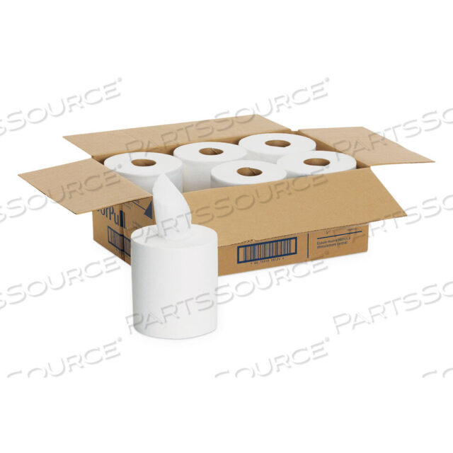 OEM#: 28124SOFPULL БУМАЖНЫЕ ПОЛОТЕНЦА CENTER-PULL С ПЕРФОРИРОВАННОЙ ВЫТЯЖКОЙ, 1-СЛОЙНЫЕ, 7,8 X 15, БЕЛЫЕ, 320/РУЛОН, 6 РУЛОНОВ/КОРОБКА от Georgia-Pacific
