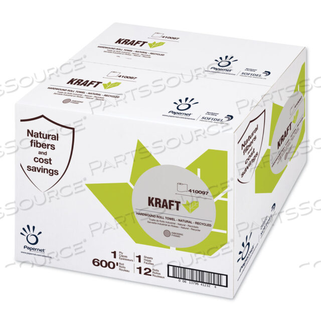 OEM#: 410097HEAVENLY SOFT HARDWOUND БУМАЖНОЕ ПОЛОТЕНЦЕ, КРАФТ, 7,8 X 600 ФУТОВ, КОРИЧНЕВОЕ, 12 РУЛОНОВ/КОРОБКА от Papernet