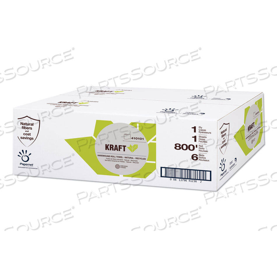 OEM#: 410101HEAVENLY SOFT HARDWOUND БУМАЖНОЕ ПОЛОТЕНЦЕ, КРАФТ, 7,8 X 800 ФУТОВ, КОРИЧНЕВОЕ, 6 РУЛОНОВ/КОРОБКА от Papernet