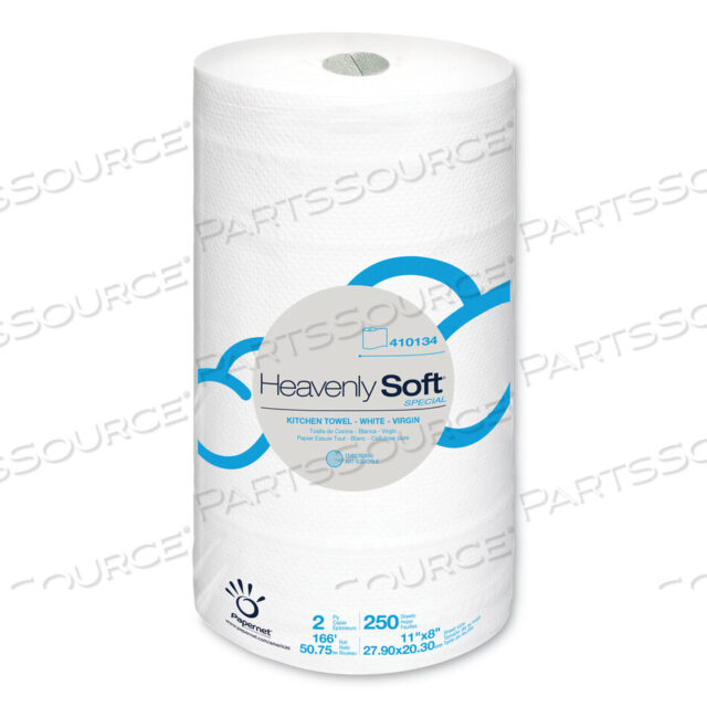 OEM#: 410134БУМАЖНОЕ ПОЛОТЕНЦЕ HEAVENLY SOFT KITCHEN, СПЕЦИАЛЬНОЕ, 2-СЛОЙНОЕ, 11 X 167 ФУТОВ, БЕЛОЕ, 12 РУЛОНОВ/КОРОБКА от Papernet