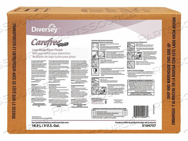 OEM#: 5104757ПОЛ ОТДЕЛКА 5 ГАЛЛОНОВ. 2000 ДО 2500 КВ. ФУТОВ. от Diversey