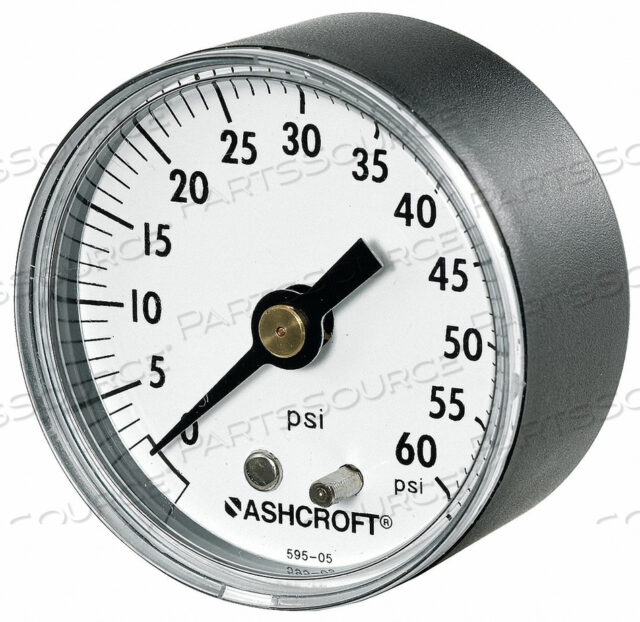 OEM#: 20W1005PH02B100#МАНОМЕТР ДАВЛЕНИЯ ОТ 0 ДО 100 PSI НАЗАД 2 ДЮЙМА от Ashcroft Inc.