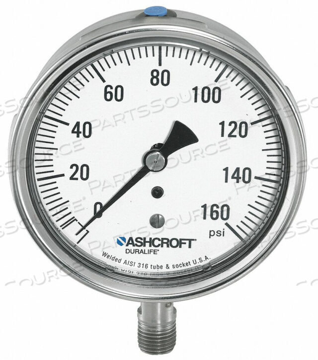 OEM#: 251009SW02LVACДАТЧИК ВАКУУМА 30 ДЮЙМОВ РТ.СТ. В 0 304 SS от Ashcroft Inc.