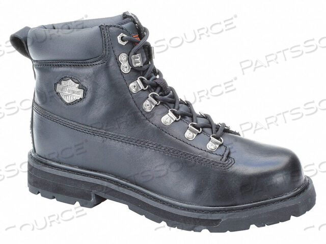 OEM#: D911446 WORK BOOT 8-1/2 MEDIUM BLACK STEEL PR от Harley Davidson