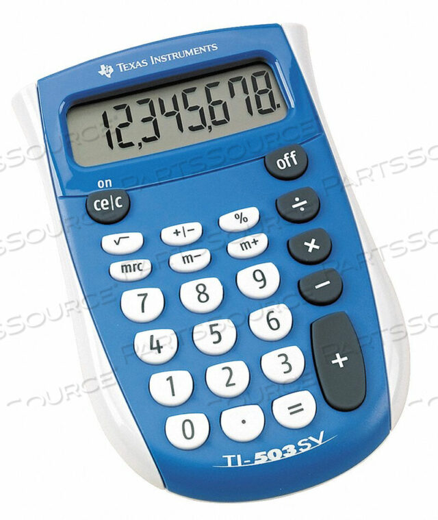 OEM#: TEXTI503SVКАЛЬКУЛЯТОР 8 ЦИФРОВОЙ ЖК-ДИСПЛЕЙ от Texas Instruments