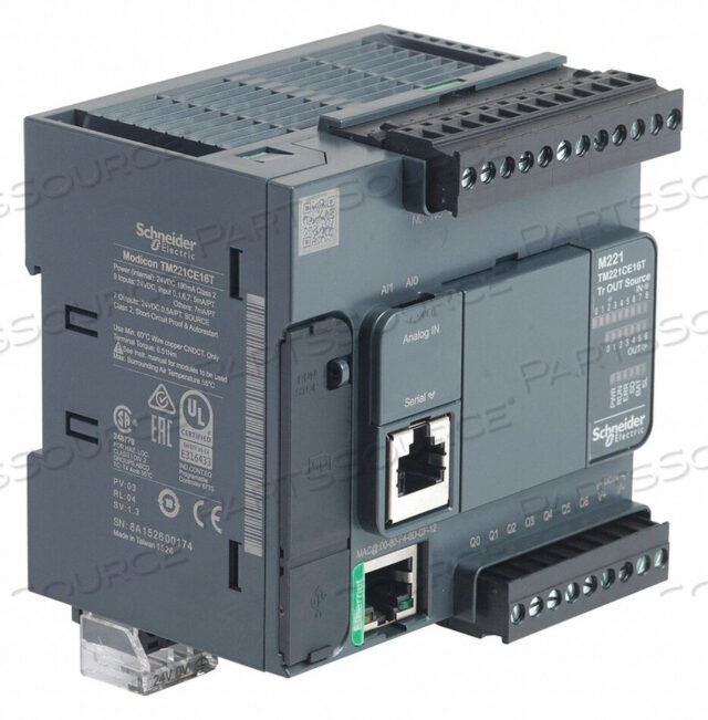 OEM#: TM221CE16TЛОГИЧЕСКИЙ КОНТРОЛЛЕР 0.5A 7 ВЫХОДОВ 24VDC от APC / American Power Conversion