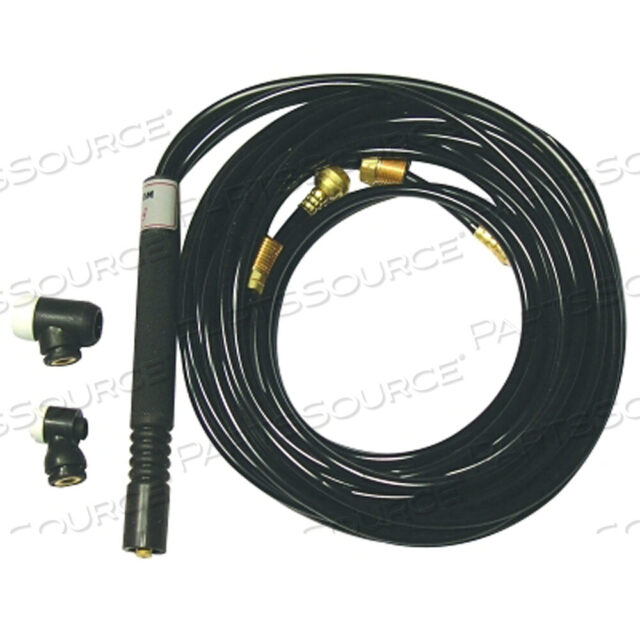 OEM#: WP22525RГИБКИЕ КОМПЛЕКТЫ ГОРЕЛОК TIG С ВОДЯНЫМ ОХЛАЖДЕНИЕМ, ГИБКАЯ ГОЛОВКА, 25-ФУТОВЫЙ ПЛЕТЕННЫЙ РЕЗИНОВЫЙ КАБЕЛЬ от Weldcraft