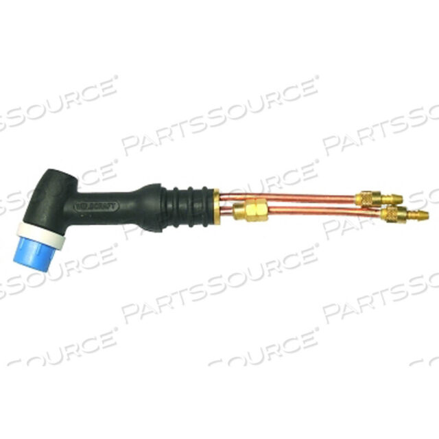 OEM#: WP18SC25SUPER COOL WP-18SC КОРПУС ГОРЕЛКИ TIG С ВОДЯНЫМ ОХЛАЖДЕНИЕМ, УГЛОВАЯ ГОЛОВКА, КАБЕЛЬ 9 1/4, 25 ФУТОВ от Weldcraft