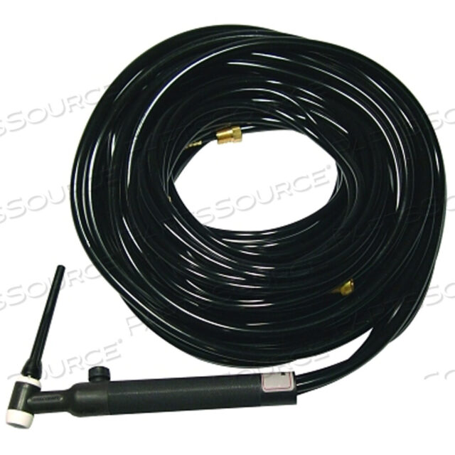 OEM#: WP18V25WP-18V КОМПЛЕКТ ГОРЕЛКИ TIG С ВОДЯНЫМ ОХЛАЖДЕНИЕМ, УГЛОВАЯ ГОЛОВКА, КАБЕЛЬ 1 3/8 ДЮЙМА, 25 ФУТОВ от Weldcraft