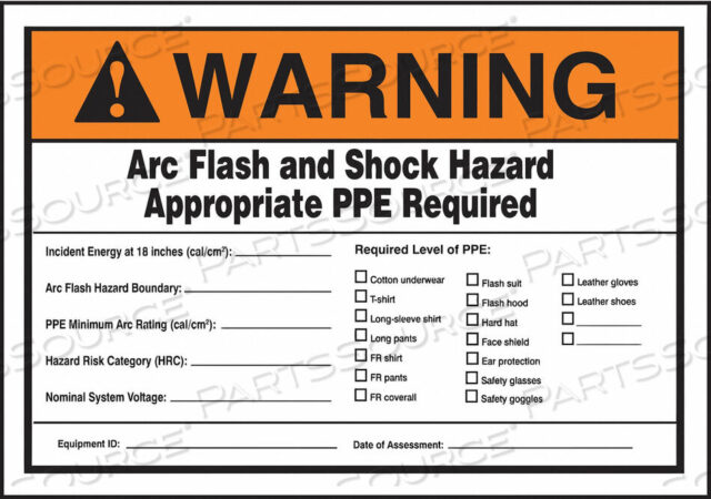 OEM#: LELC337LABEL 3-1/2X5 ПРЕДУПРЕЖДЕНИЕ О ВСПЫШКЕ ДУГИ И от Accuform Manufacturing, Inc.
