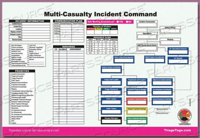 OEM#: DMS 05562 РАБОЧИЙ ЛИСТ ICS ДЛЯ МНОГОСЛУЧАЙНЫХ ПОСЛЕДСТВИЙ PK25 от Disaster Management Systems (DMS)