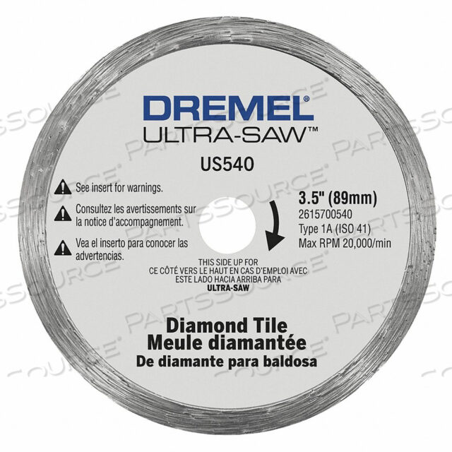 OEM#: US540-01CUTTING WHEEL DIAMOND 3-1/2 IN DIA. by Dremel