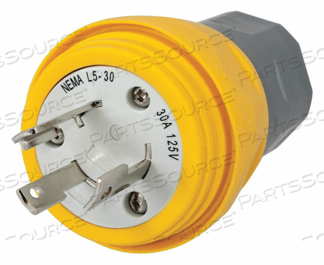 OEM#: HBL28W47WT PLUG L5-30P 30A 125VAC YELLOW от Hubbell Incorporated, Wiring Device-Kellums
