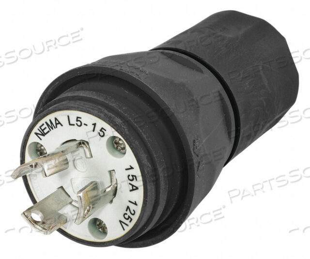 OEM#: HBL24W47BKWT ВИЛКА L5-15P 15A 125VAC ЧЕРНАЯ от Hubbell Incorporated, Wiring Device-Kellums