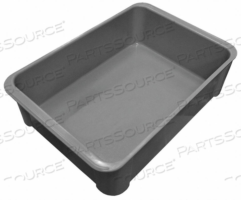 OEM#: 8020085136TOTELINE STACKING TOTE 802008 - 16-1/2L X 11-3/8W X 4-5/8H, СЕРАЯ из формованного стекловолокна