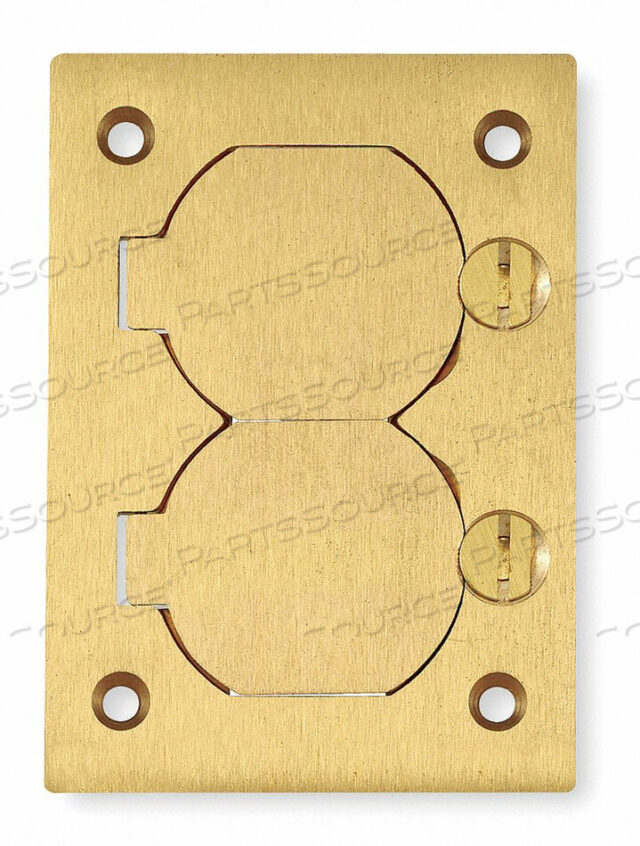 OEM#: S3825FLOOR OUTLET BOX, FLUSH, SINGLE, BRASS by Hubbell Incorporated, Wiring Device-Kellums