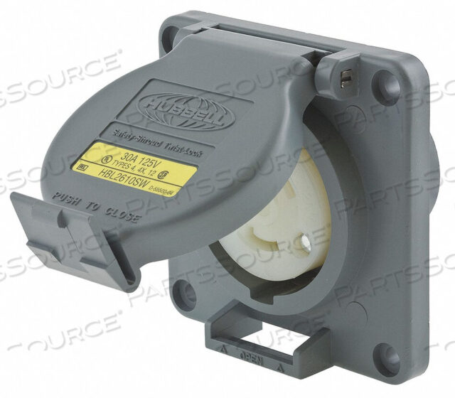 OEM#: HBL2610SWWATERTIGHT LOCKING RECEPTACLE 30 GRAY от Hubbell Incorporated, Wiring Device-Kellums