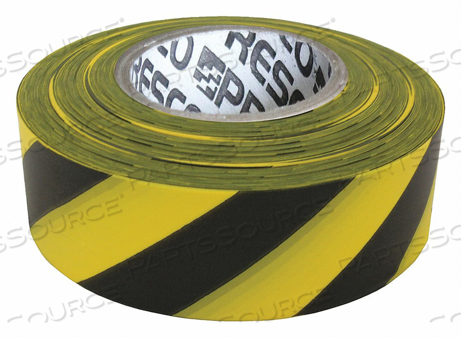 OEM#: SYBK-200FLAGGING TAPE YLLW/BLK 300 FT X 1-3/8 IN by Presco