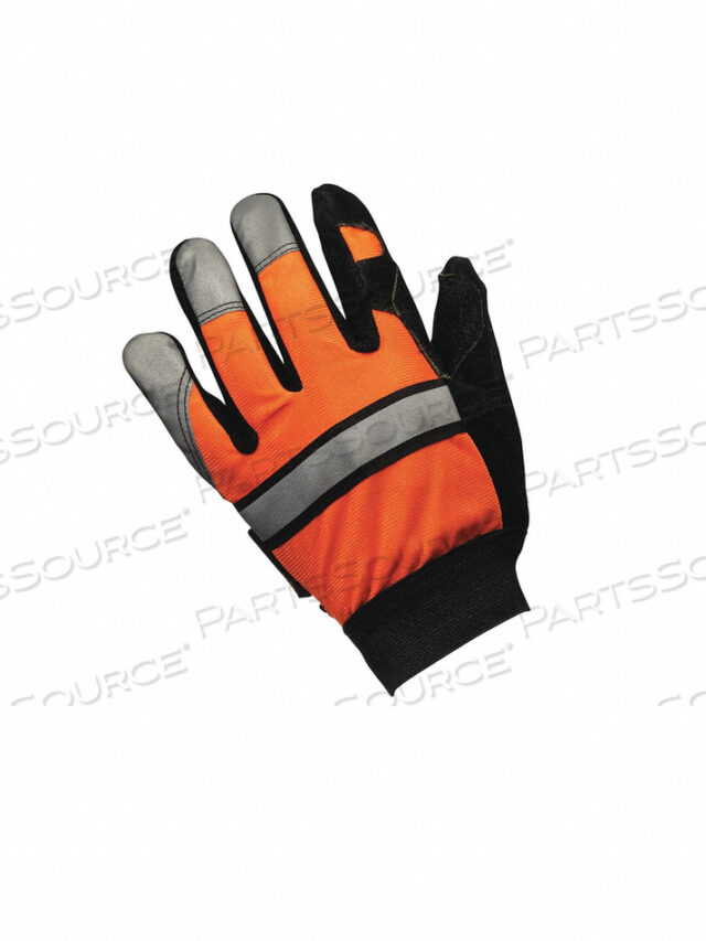 OEM#: 911DPLКОЖАНЫЕ ПЕРЧАТКИ HI VIS ORANGE L PR от MCR Safety