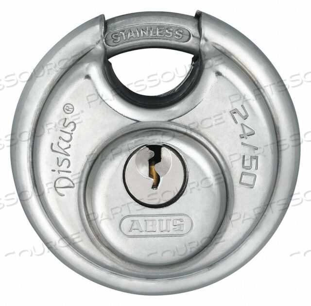 OEM#: 24IB/50 KAKEYED НАВЕСНОЙ ЗАМОК 33/64 В КРУГЛОМ СЕРЕБРЕ ОТ Abus
