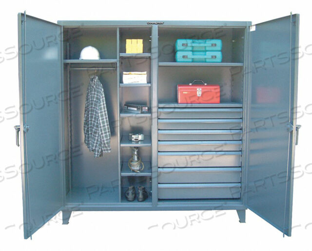 OEM#: 66-DSW-247-7DBКОМБИНИРОВАННЫЙ ШКАФ С ЯЩИКАМИ 78 В 72 Ш ТЕМНО-СЕРЫЙ от Strong Hold