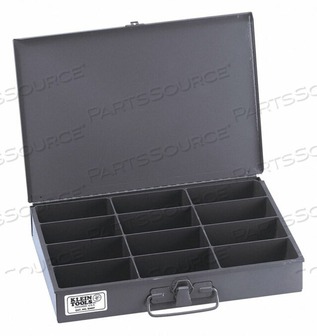 OEM#: 54437СРЕДНИЙ РАЗМЕР ЯЩИКА ДЛЯ ХРАНЕНИЯ ДЕТАЛЕЙ, 12 ОТСЕКОВ от Klein Tools