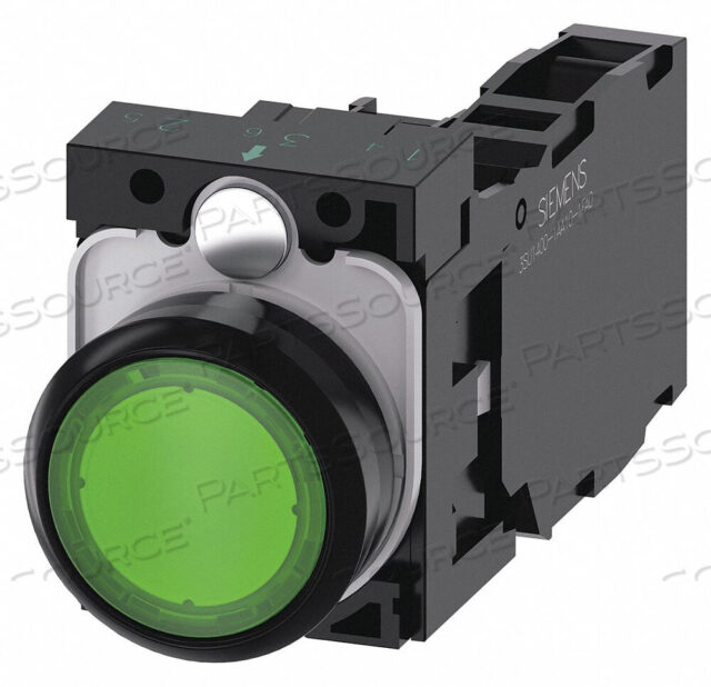 OEM#: 3SU1103-0AB40-1FA0КНОПКА С ПОДСВЕТКОЙ ЗЕЛЕНАЯ 22 ММ LED от Siemens