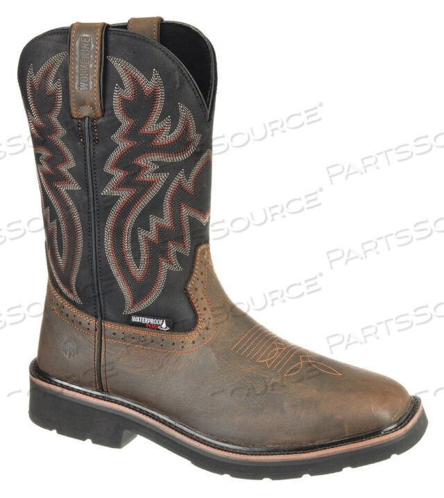 OEM#: W10765WESTERN BOOT 9-1/2 M BROWN STEEL PR от Wolverine