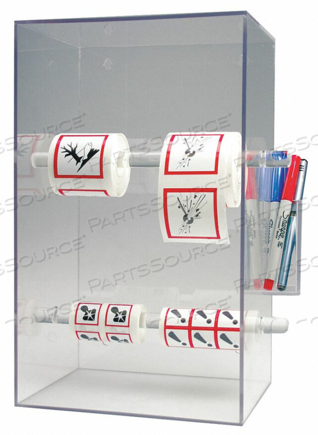 OEM#: HLS801ДИСПЕНСЕР ДЛЯ ЛЕНТЫ И ЭТИКЕТОК, АКРИЛОВЫЙ ПРОЗРАЧНЫЙ, от Accuform Manufacturing, Inc.