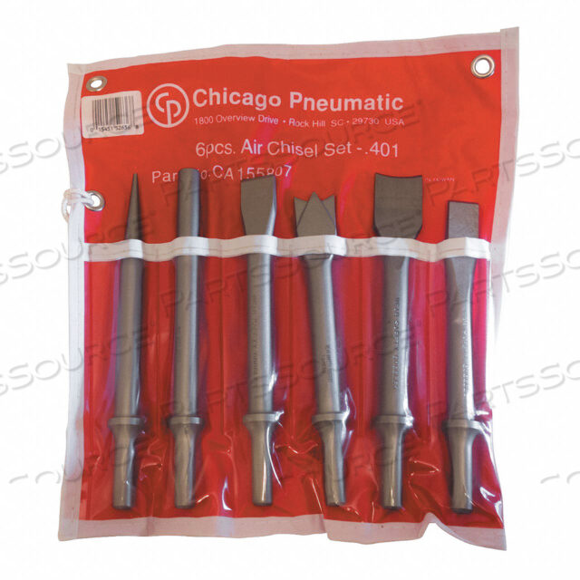 OEM#: CA155807 НАБОР ЗУБИЛ С КРУГЛЫМ ХВОСТОВИКОМ 0,401 ДЮЙМА от Chicago Pneumatic