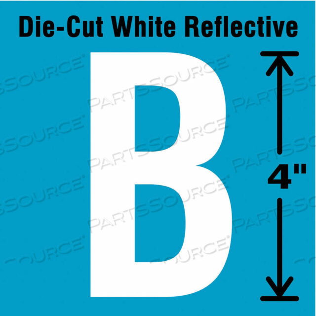 OEM#: DWR-4-B-5Вырубная этикетка с буквами B 4 дюйма H PK5 от Strance, Inc.