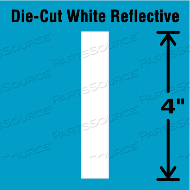 OEM#: DWR-4-I-5DIE-CUT REFL. LETTER LABEL I 4IN H PK5 от Strance, Inc.