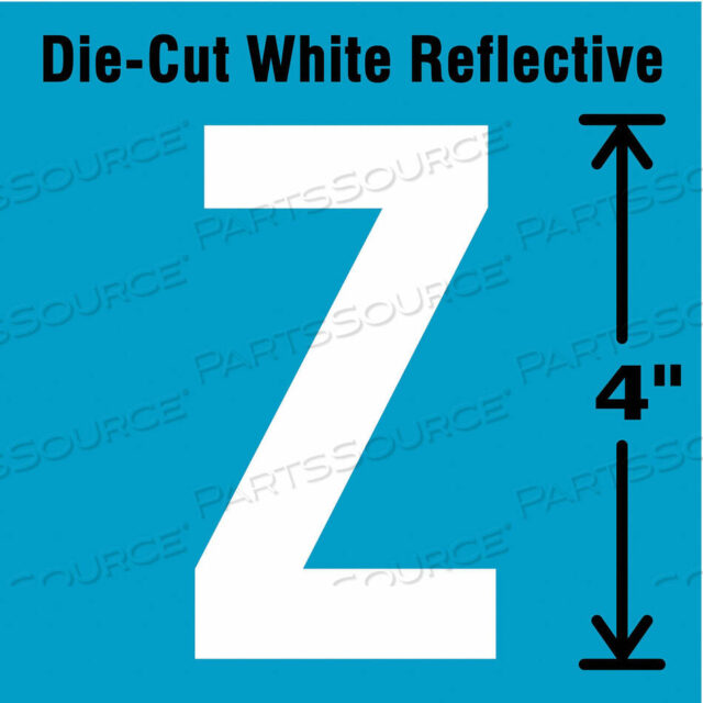 OEM#: DWR-4-Z-5DIE-CUT REFL. LETTER LABEL Z 4IN H PK5 от Strance, Inc.