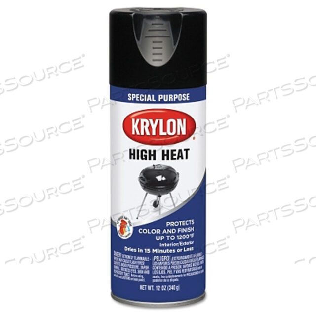 OEM#: K01618777ЖАРОПРОЧНАЯ КРАСКА ДЛЯ БАРБЕКЮ И ПЕЧЕЙ, АЭРОЗОЛЬНЫЙ БАЛЛОН 12 УНЦИЙ, ЧЕРНАЯ от Krylon