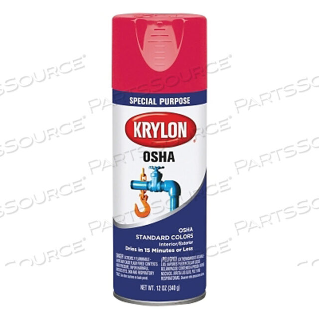 OEM#: K02116777OSHA SAFETY COLOR АЭРОЗОЛЬНАЯ КРАСКА, НАПОЛНЕНИЕ 12 УНЦИЙ, АЭРОЗОЛЬНЫЙ БАЛЛОН, БЕЗОПАСНЫЙ КРАСНЫЙ, ГЛЯНЕЦ от Krylon