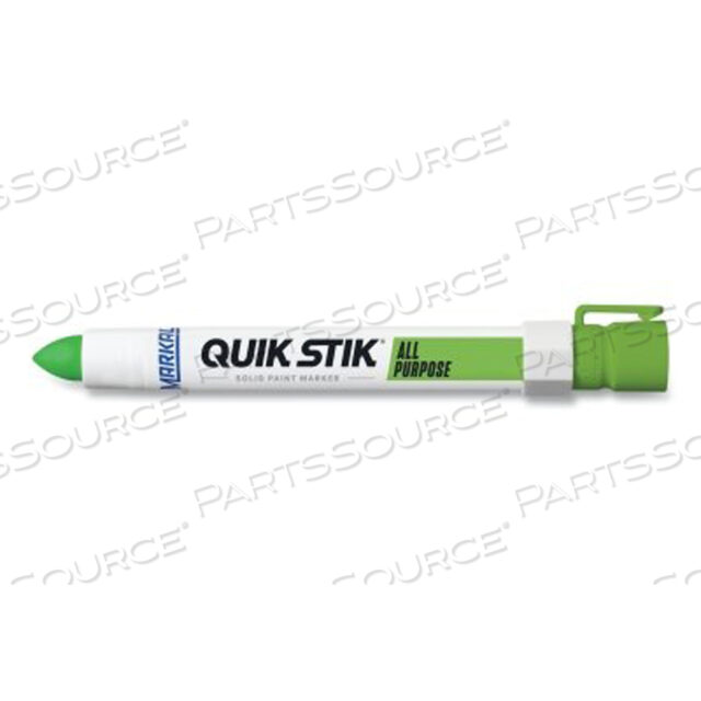 OEM#: 61042QUIK STIK ALL PURPOSE SOLID PAINT MARKER, 11/16 IN TIP, 6 IN L, FLUORESCENT GREEN by Markal
